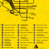 1984 Melbourne Tram Network Map