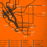 1984 Melbourne Tram Network Map