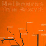 1984 Melbourne Tram Network Map