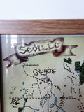 Tolkein Style Shire map:  Seville Local (Medium - A2 size)