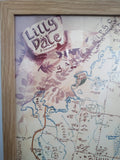 Tolkein Style Shire map:  Lilly Dale Local (Medium - A2 size)