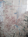 Tolkein Style Shire map:  Lilly Dale Local (Medium - A2 size)