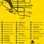 1984 Melbourne Tram Network Map