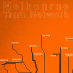 1984 Melbourne Tram Network Map