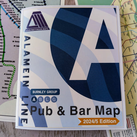 ALAMEIN LINE Pub and Bar Map