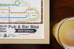 Inner North+Inner East+Inner West Pubs & Bar Map - 2025 EDITION (A2 print)