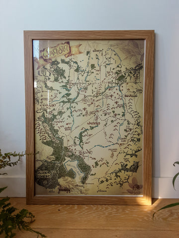 Tolkein Style Shire map:  Wandin Local (Medium - A2 size)