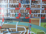 Melbourne CBD 50's Style Tram Map (A2)