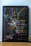 Melbourne Tram Map: Disco Mode