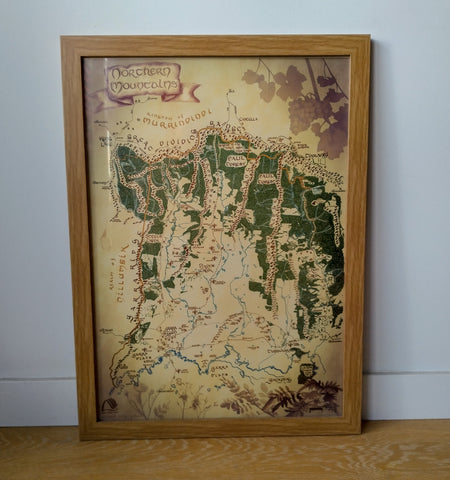 Tolkein Style Shire map:  Northern Mountains Local (Medium - A2 size)