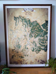 Shire of Yarra Ranges (western half) Tolkien-Style Map  (Large:  A0)